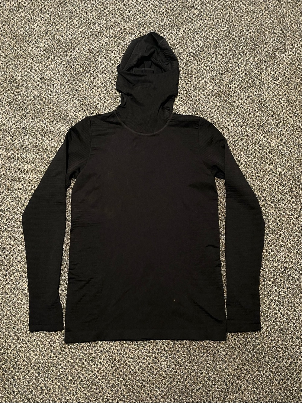 Athleta Black Women's Hooded Long Sleeve Top